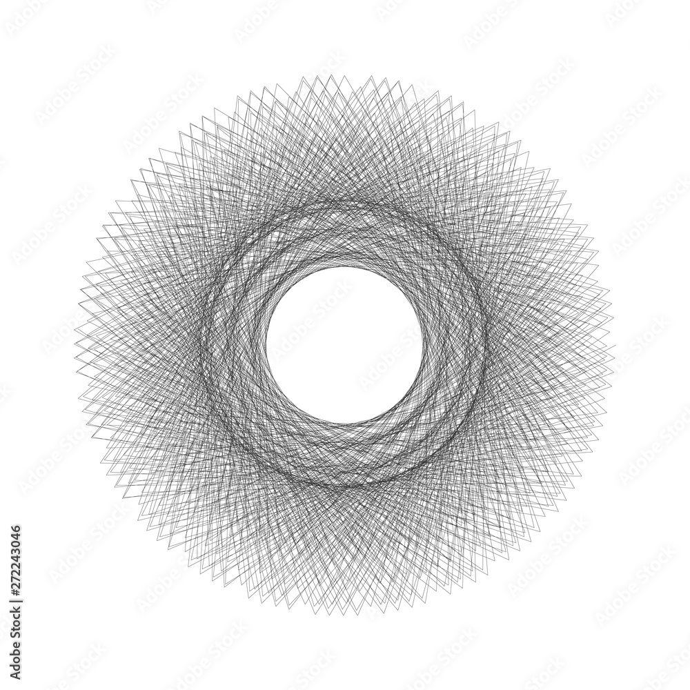 Poster white abstract digital line art floral pattern. can be used for certificates. editable stroke. vecto