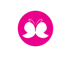 Beauty Butterfly Logo Template Vector icon design