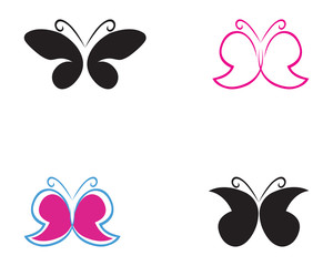 Beauty Butterfly Logo Template Vector icon design
