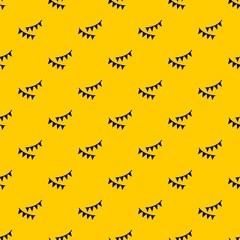 Holiday flags pattern seamless vector repeat geometric yellow for any design