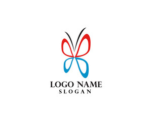 Beauty Butterfly Logo Template Vector icon design