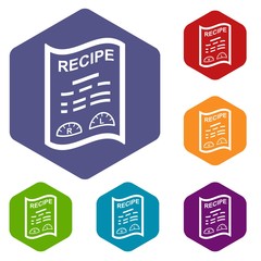 Medical recipe icon. Simple illustration of medical recipe vector icon for web