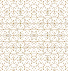 Seamless geometric pattern based on japanese ornament kumiko .