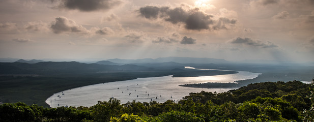 Endeavour river at sunset, Cooktown, north Queensland, Australia