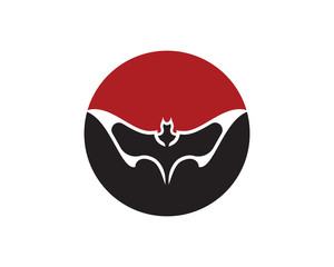 Bat vector icon logo template illustration design