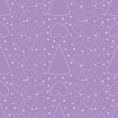 Seamless pattern of geometric shapes. Childhood pattern with simple geometric shapes. Background of the figures.