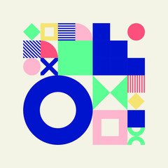Set of modular graphic elements