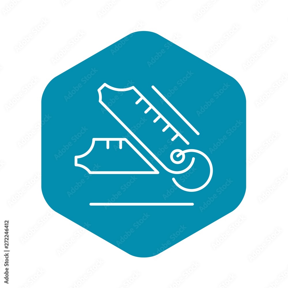 Poster measurement welder tool icon. outline measurement welder tool vector icon for web design isolated on