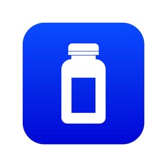 Medicine jar icon digital blue for any design isolated on white vector illustration