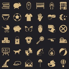 Establishment icons set. Simple set of 36 establishment vector icons for web for any design