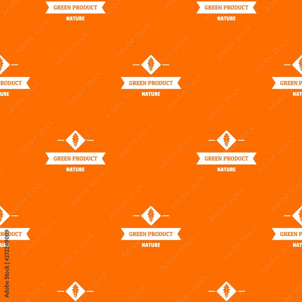 Poster vegan product pattern vector orange for any web design best
