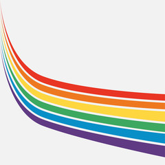 Set of abstract colored, colorful lines. Vector illustration for your design. Can be used as logo/icon or brochure template. Easy to change colors.