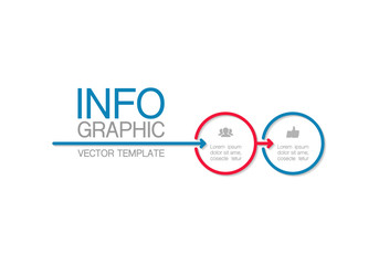 Vector iInfographic template for business, presentations, web design, 2 options.
