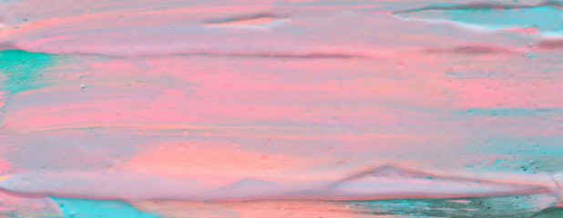 abstract marbleized effect background. mint and pink creative colors. Beautiful paint