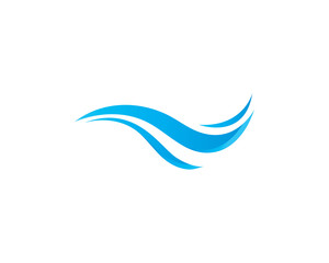 Water Wave Icon Logo Template vector illustration design 