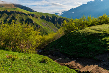Mountains of Georgia, a beautiful landscape of mountains