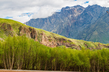 Mountains of Georgia, a beautiful landscape of mountains