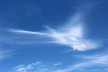 Naklejka na ściany i meble Sky clouds background blue