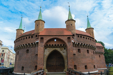 Krakow Barbican (Barbakan) side entrance