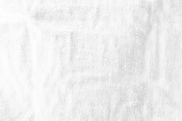 Fototapeta na wymiar White cotton towel mock up template fabric