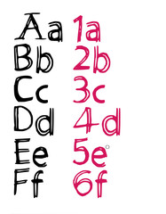 Hand drawn font