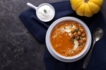 Pumpkin and carrot soup