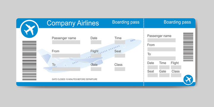 Boarding pass template,airplane ticket