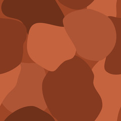 Terracotta Organic Shapes Pattern