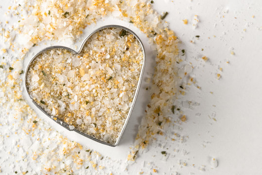 Garlic Salt in a Heart Shape