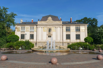 Palace of the Arts (Główny Pałac Sztuki) at Szczepański square, Krakow, Poland
