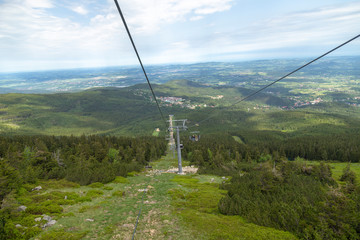 Seilbahn Sessellift im Riesengebirge