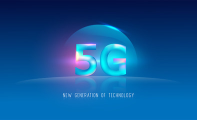 5G network wireless internet systems background .Communication network. New technology system concept design in EPS10 vector illustration.