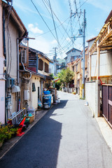Fototapeta na wymiar Streets of Arashiyama Kyoto Japan