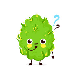 Cute funny smiling happy marijuana