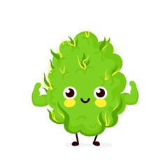 Cute funny smiling happy marijuana 