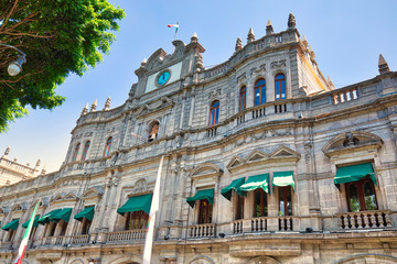 Fototapeta premium Puebla Municipality (Municipal Palace) located on central plaza in historic center