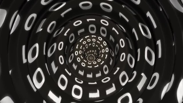 binary code digital waves pulse in cyberspace motion graphics animation background new quality techno style cool nice beautiful 4k stock video footage