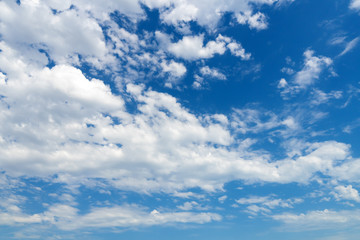 Fototapeta na wymiar Clouds on blue sky background