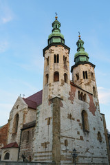 Fototapeta na wymiar Church of St Andrew at Old Town, Krakow, Poland