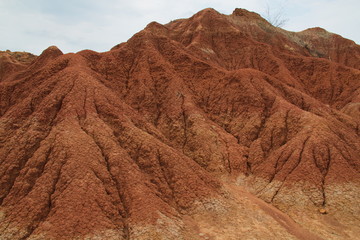 Landscape in the Tatacoa desert part El Cusco in Colombia