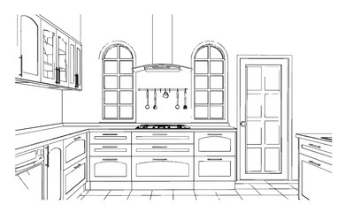 kitchen sketch design