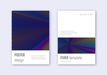 Minimalistic cover design template set. 