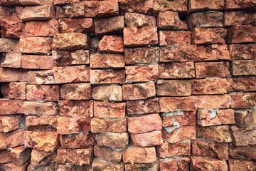 Abstract Stone Texture Background of Brick Wall, Home Architecture and Gardening Decorative Design, Architectural Granite Walling of Exterior and Interior Decor. Pattern Backgrounds for Housing