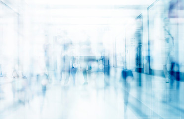 abstract defocused blurred technology space background, empty business corridor or shopping mall....