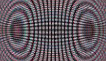Curved crt display grid illustration with awesome cromatic aberration background