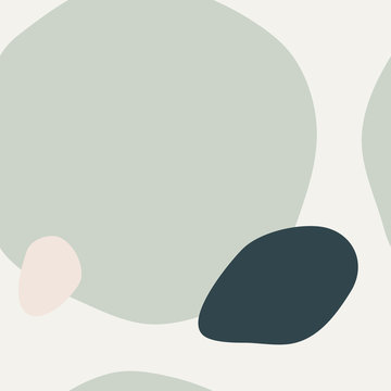 Mint Green Organic Shapes Pattern