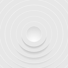 Obraz premium Abstract grey circles with shadow. Vector background