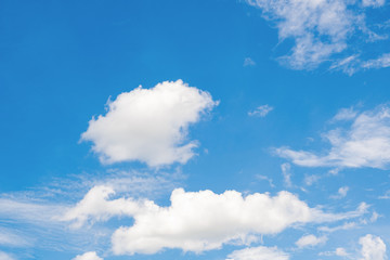 Bright sky with many clouds