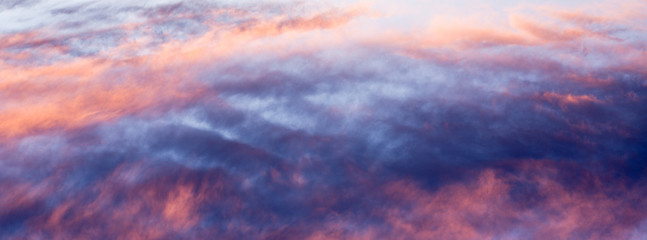 Clouds at sunset