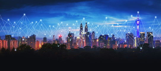 Smart network and connection city